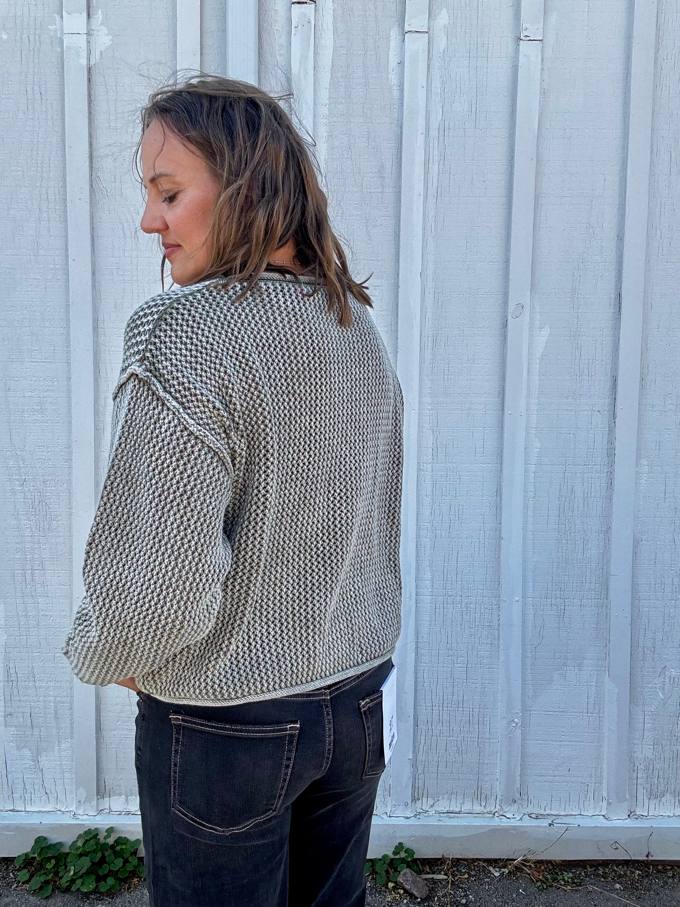 Fallon Textured Cotton Sweater