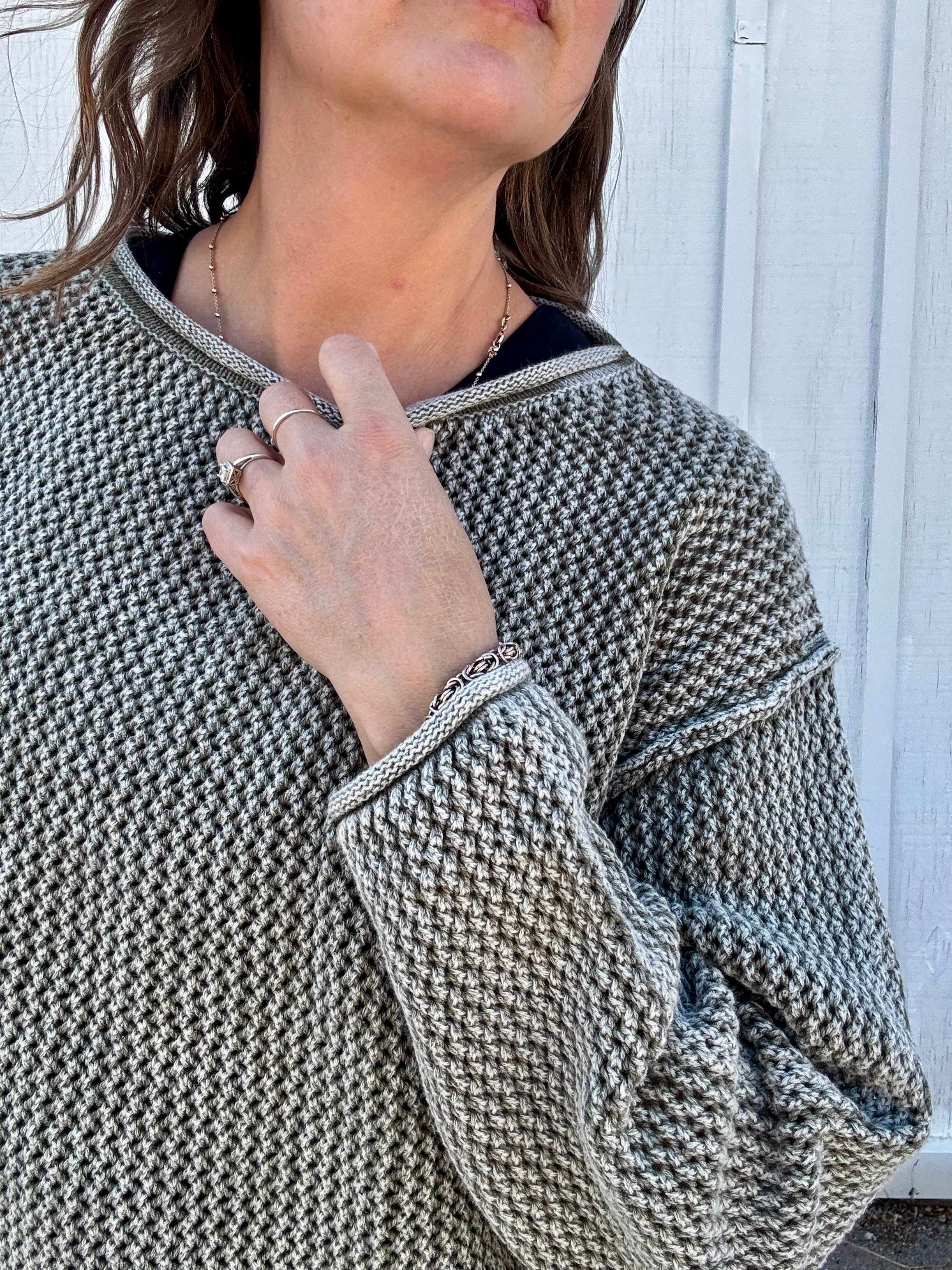 Fallon Textured Cotton Sweater