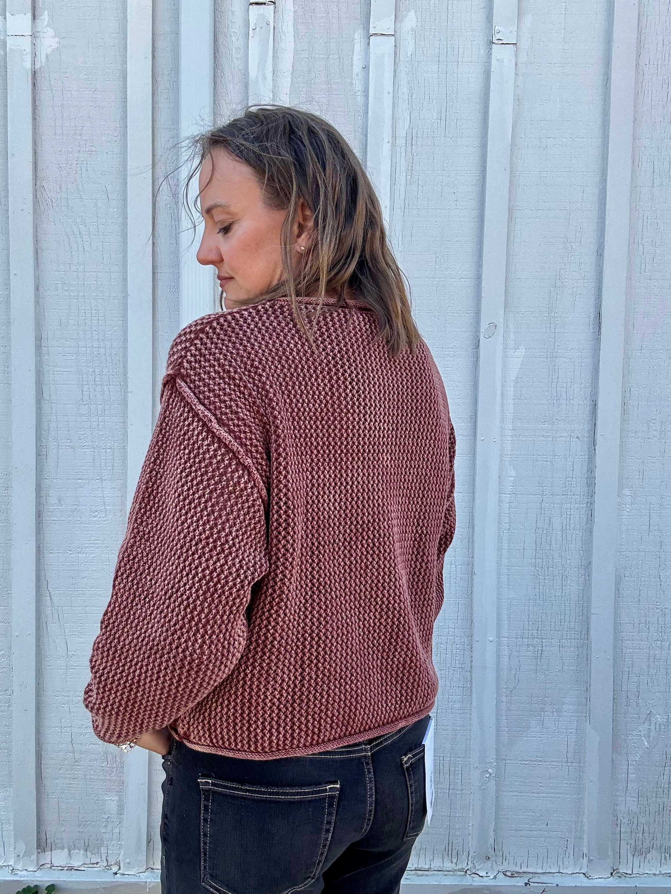 Fallon Textured Cotton Sweater