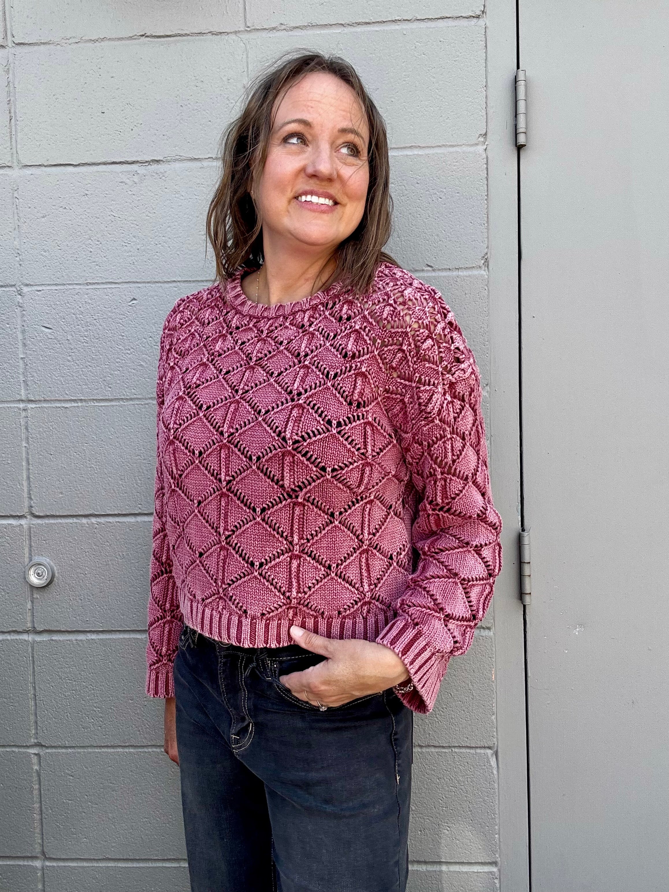 Amelie Textured Knit Sweater