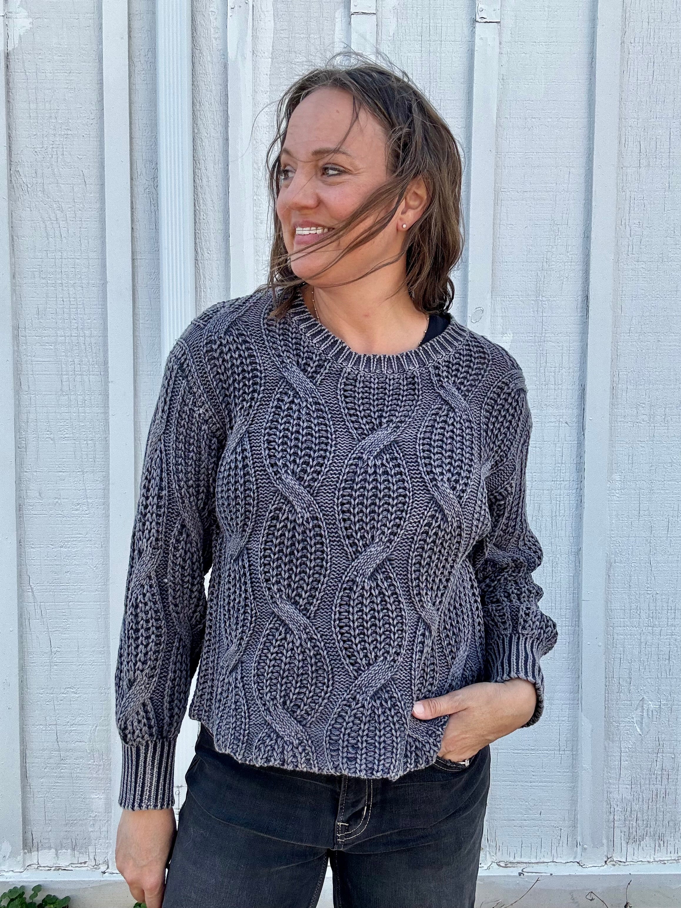 Amelie Textured Knit Sweater