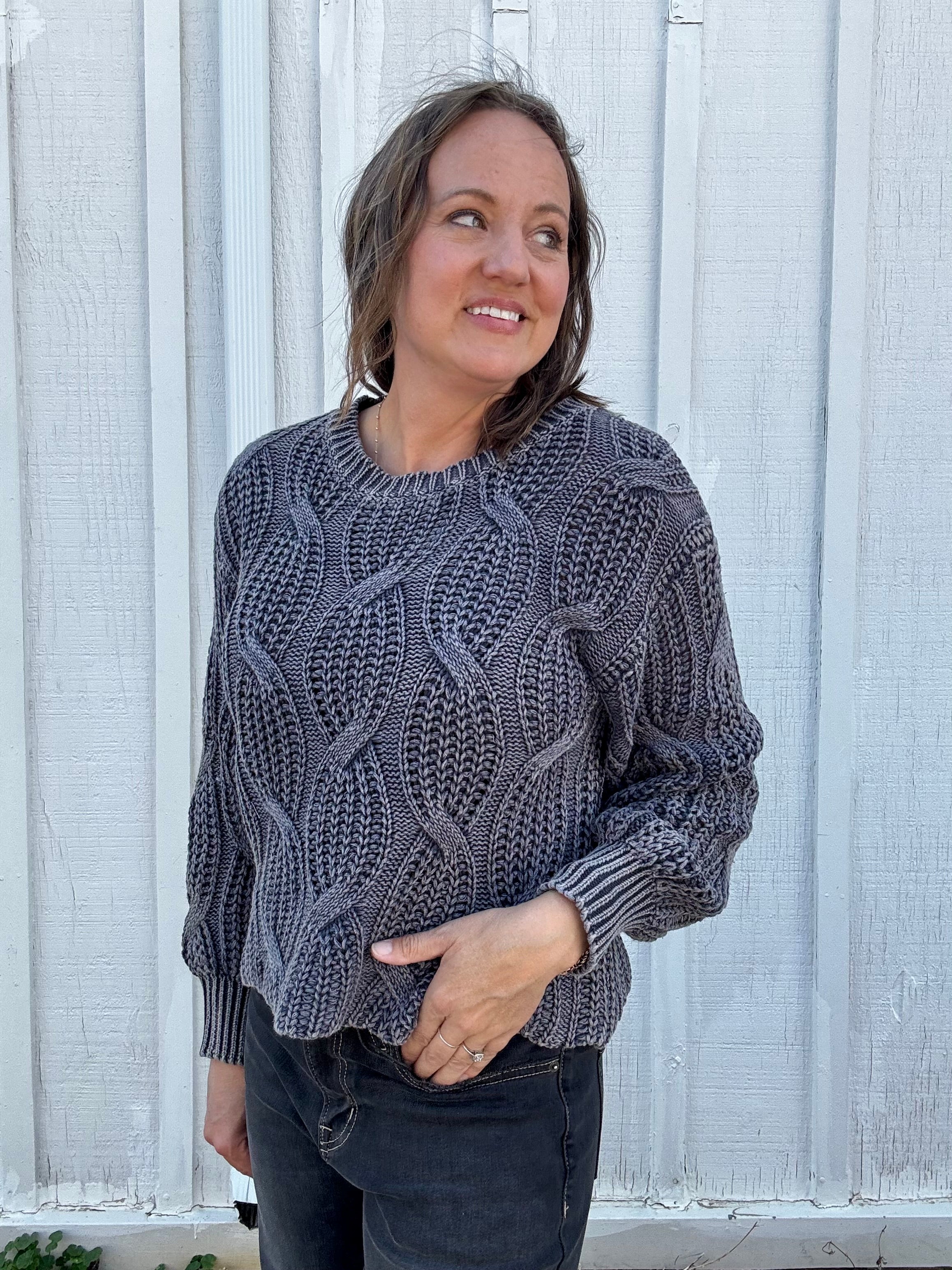 Amelie Textured Knit Sweater