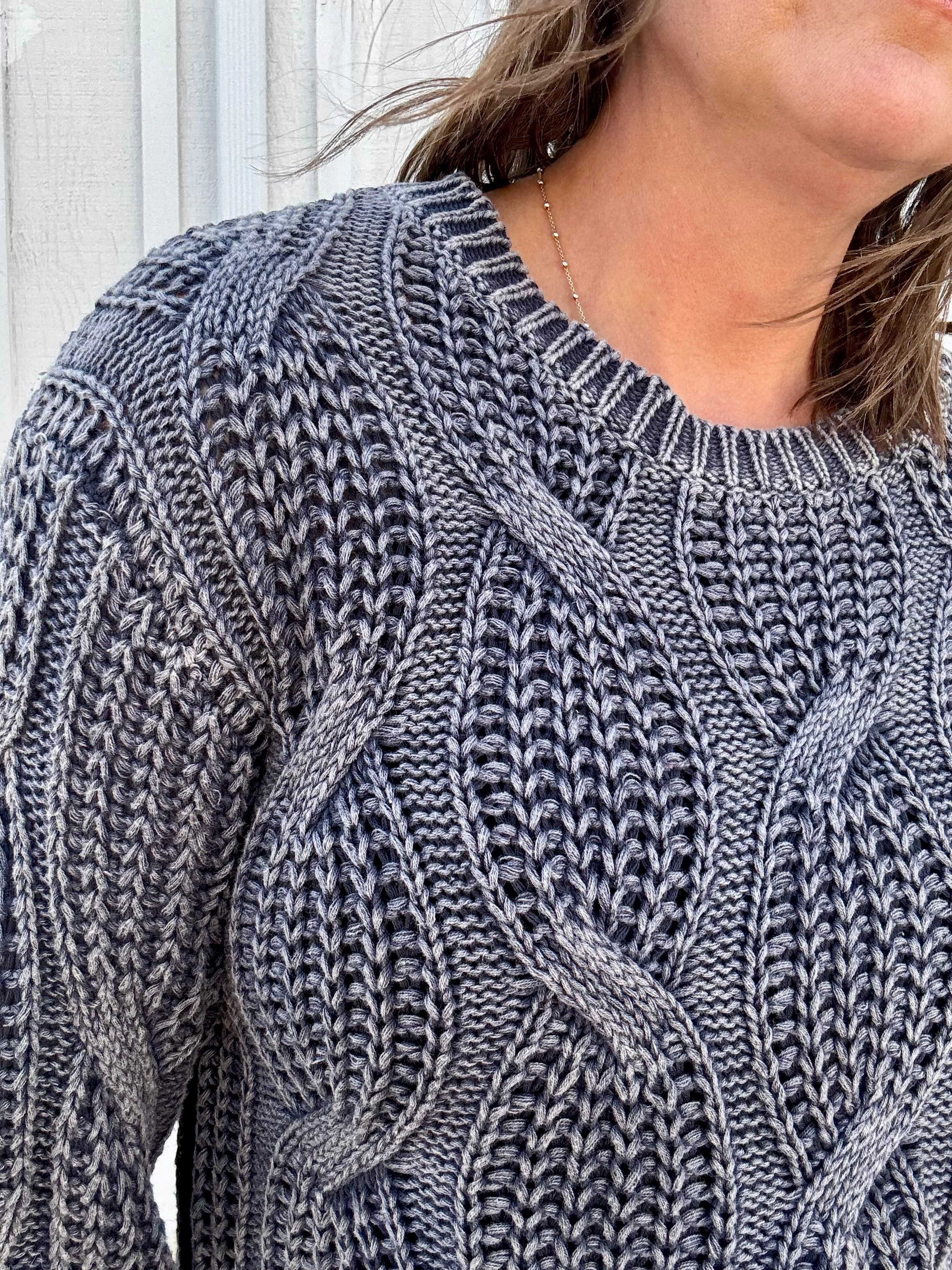Amelie Textured Knit Sweater
