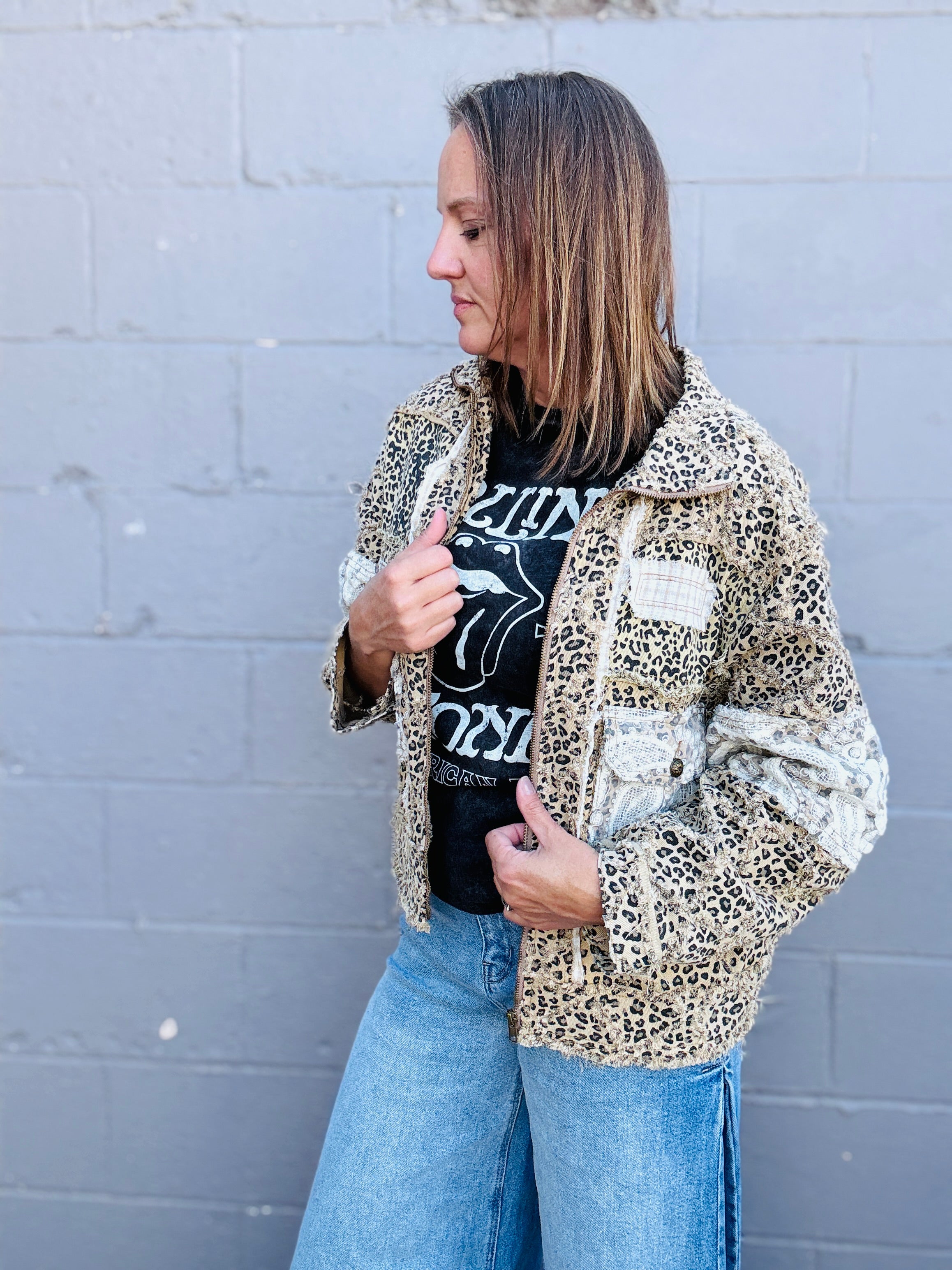 Leopard & Lace Jacket