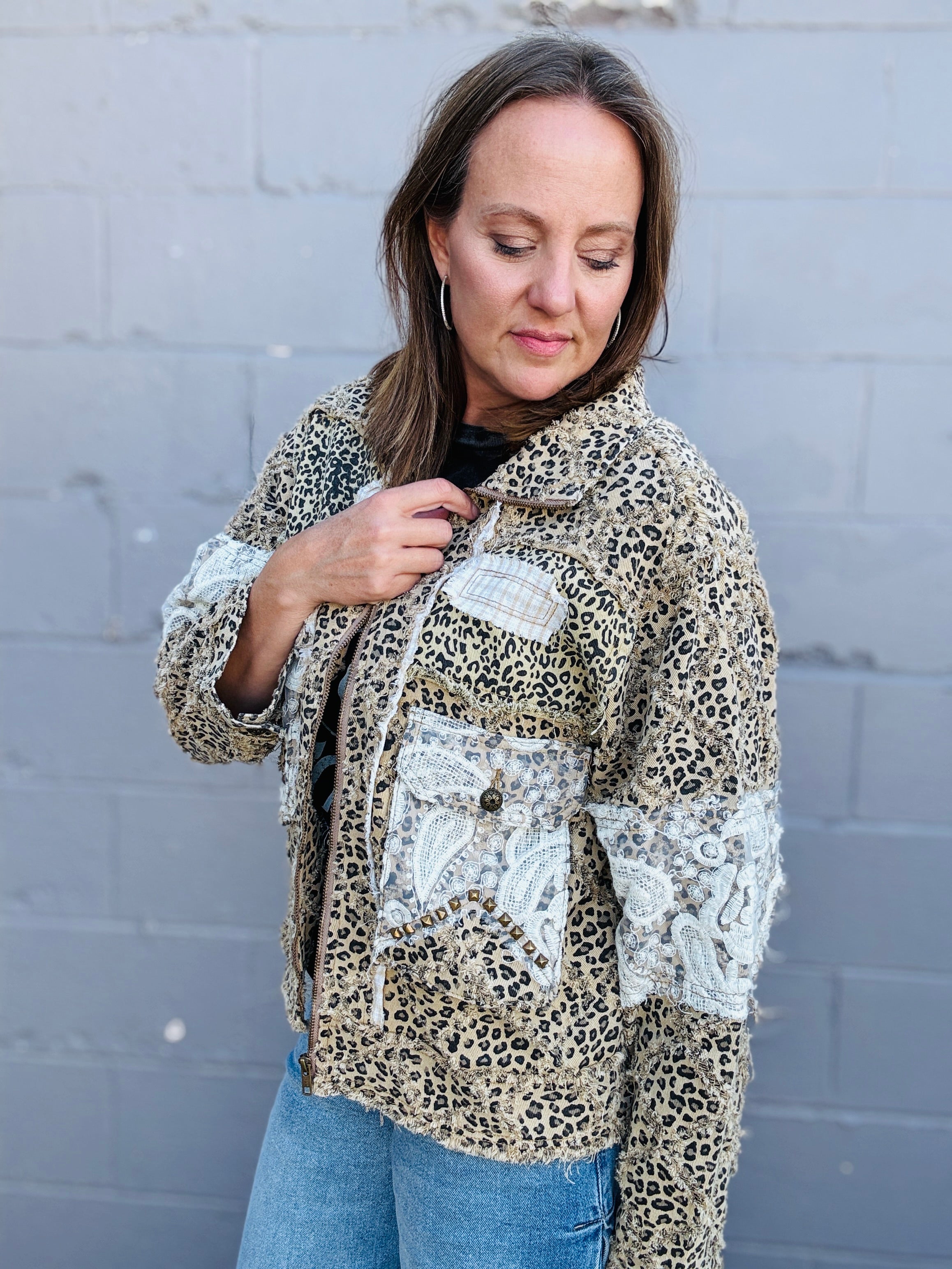 Leopard & Lace Jacket