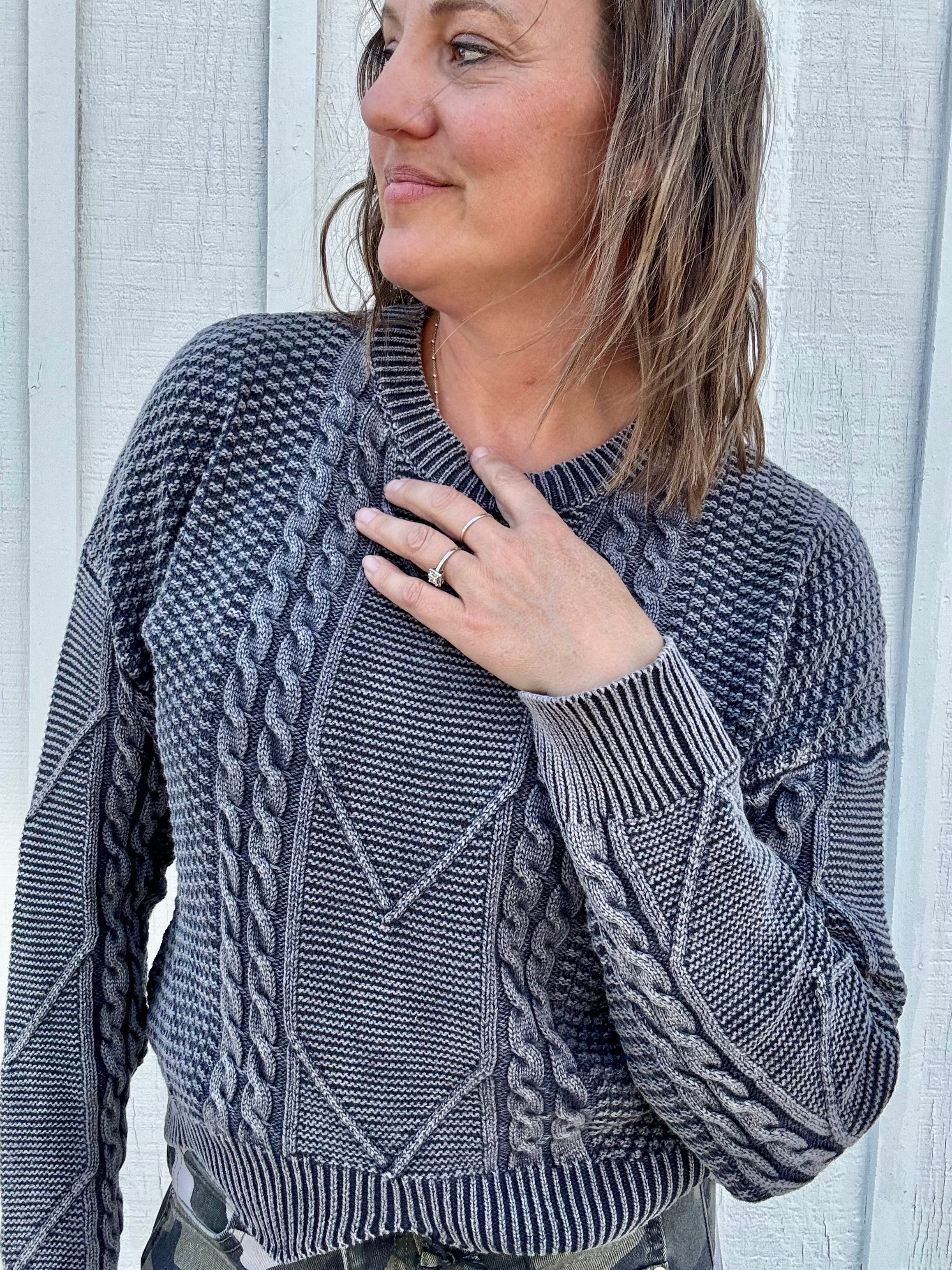 Verity Textured Knit Sweater