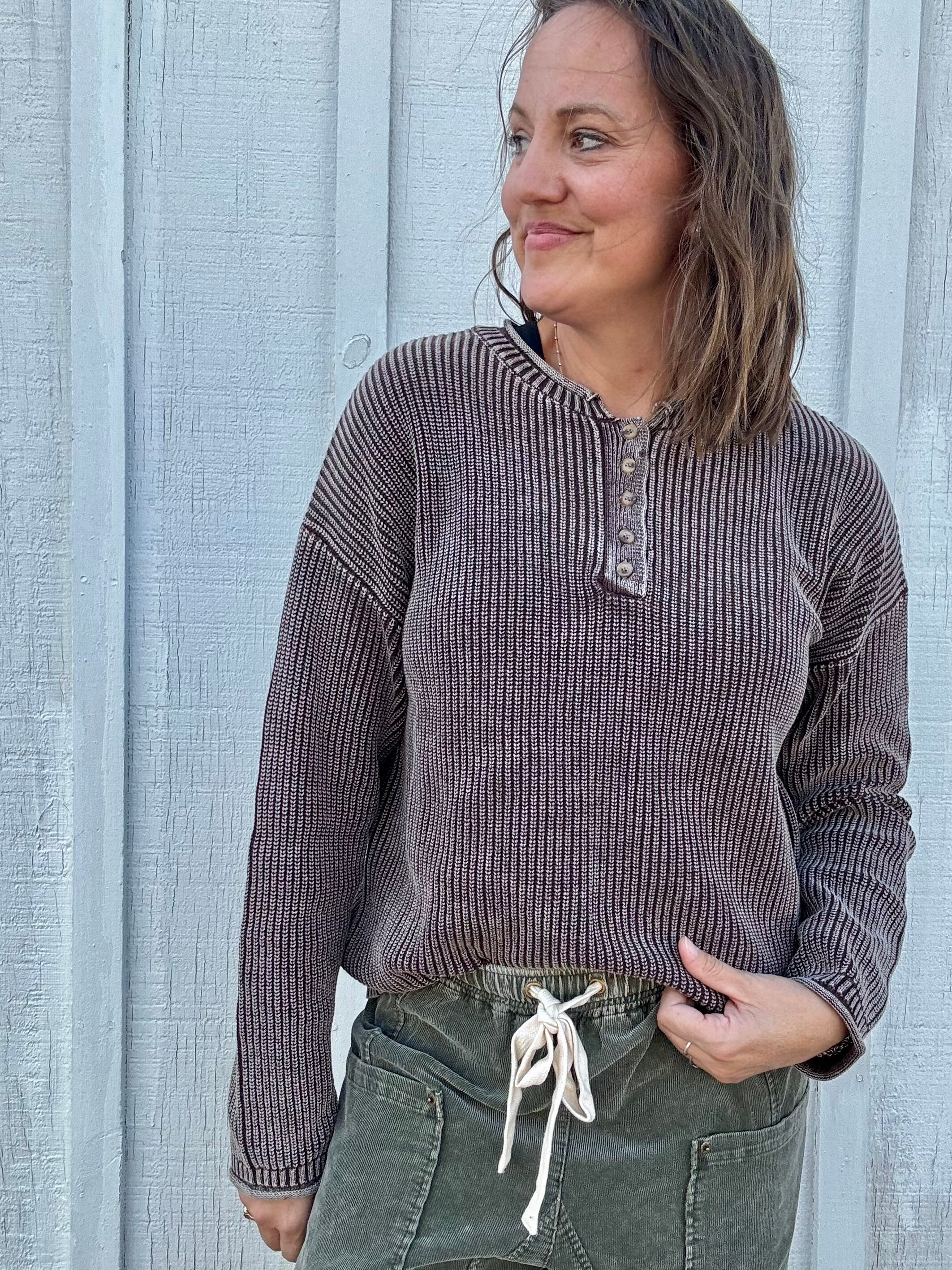 The Reese Textured Cotton Henley