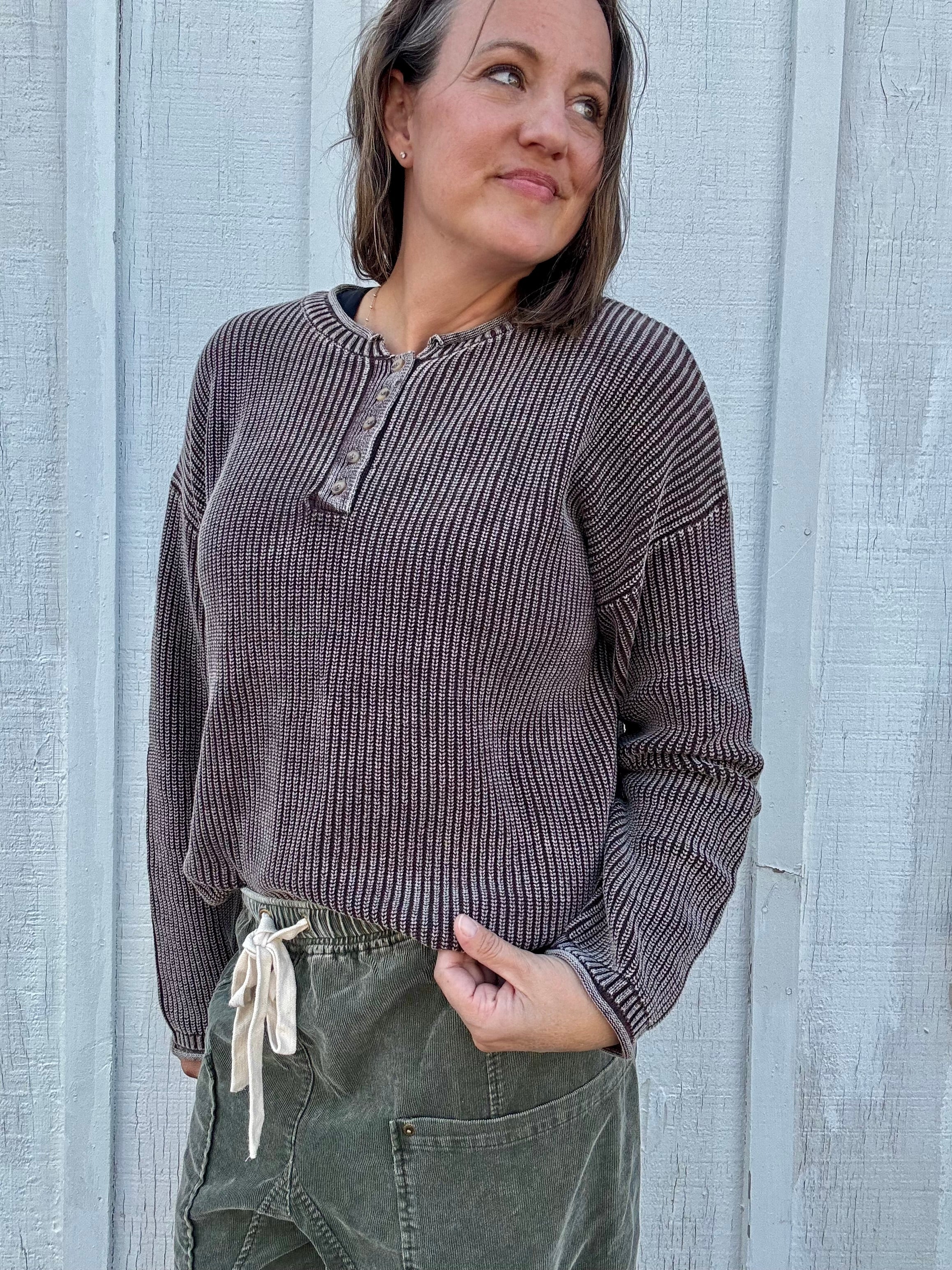 The Reese Textured Cotton Henley