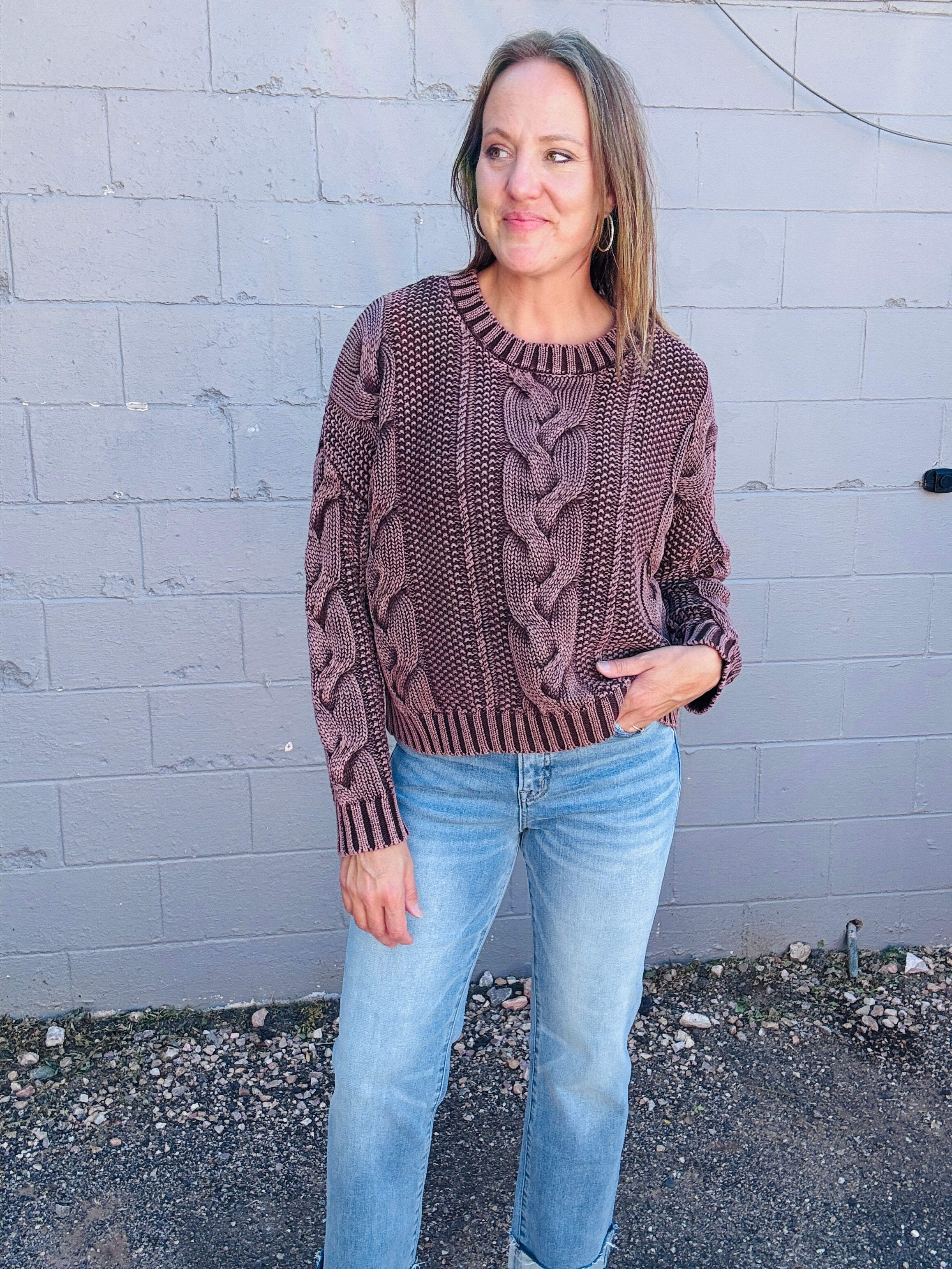 Chunky Cable Knit Sweater