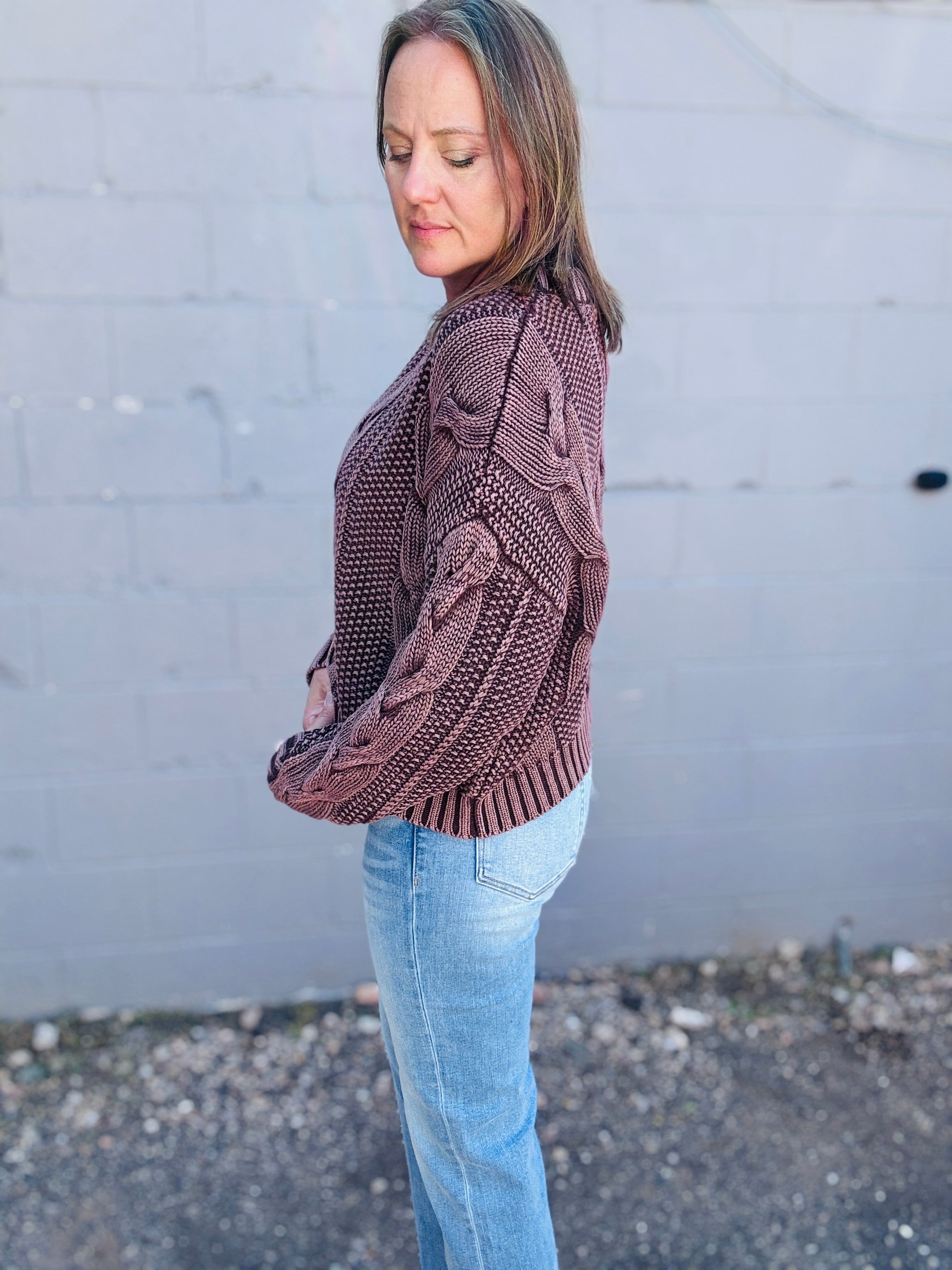 Chunky Cable Knit Sweater