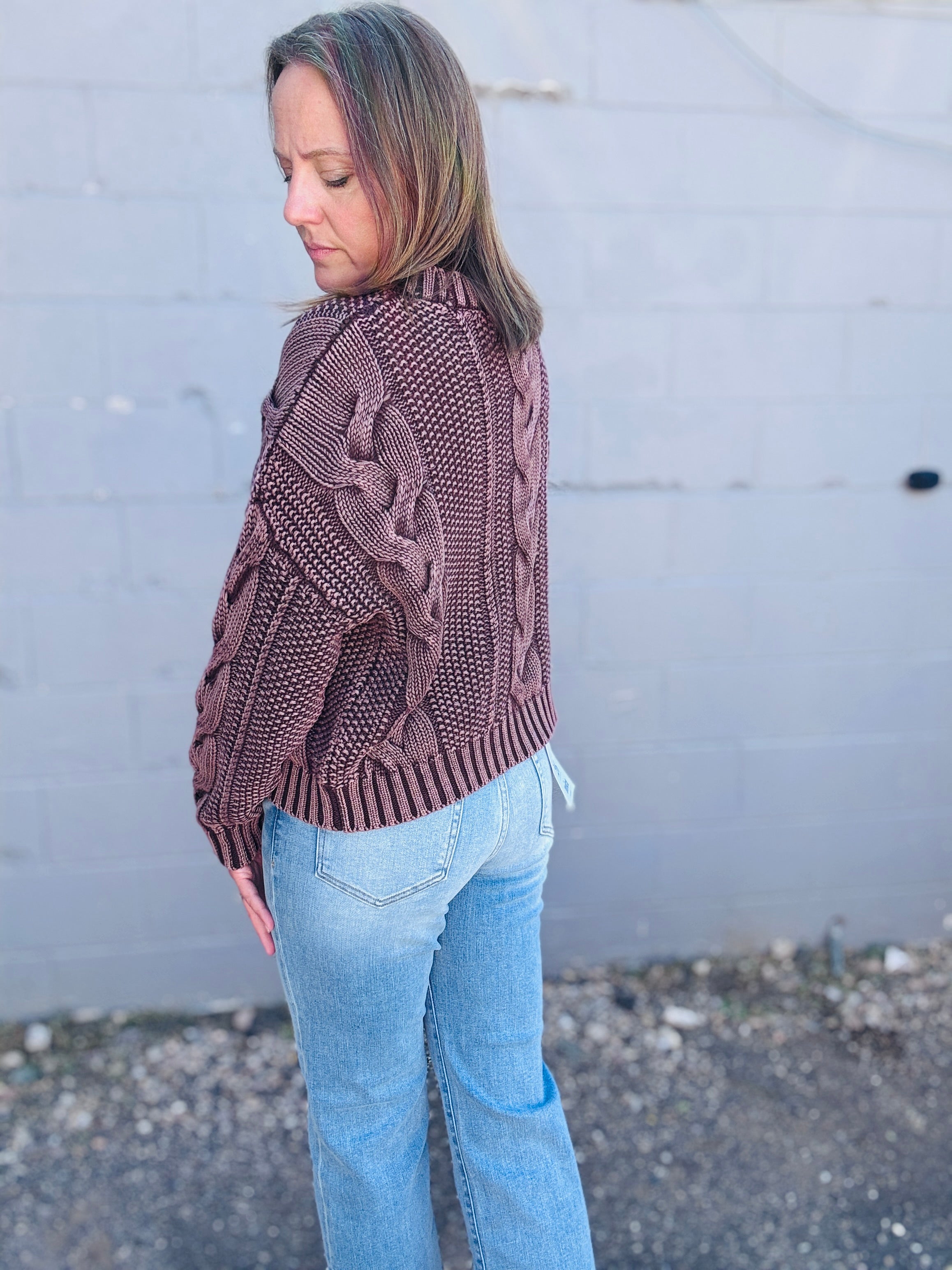 Chunky Cable Knit Sweater