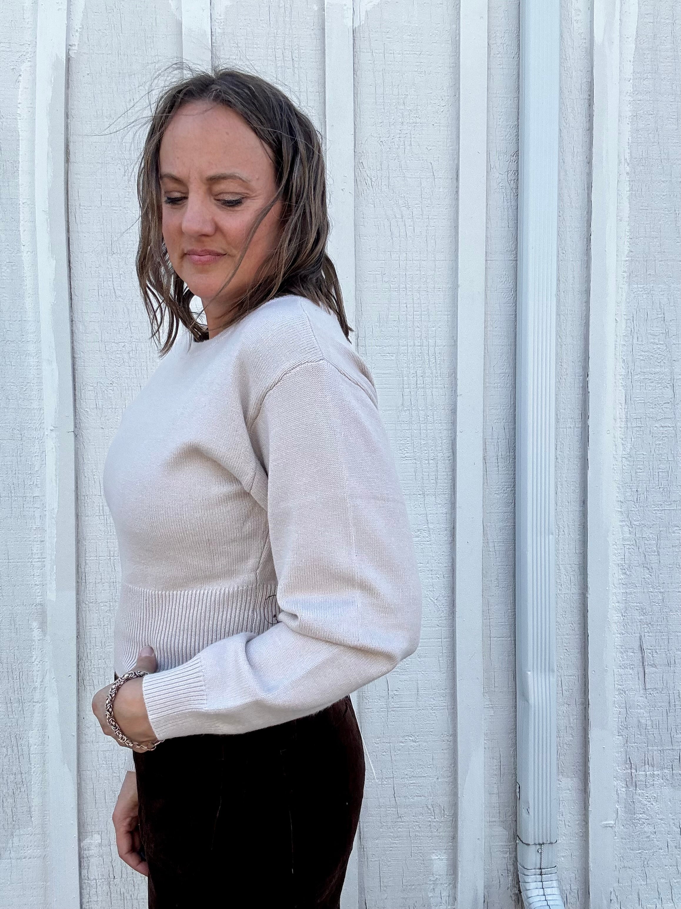 Classic Ribbed Knit Sweater