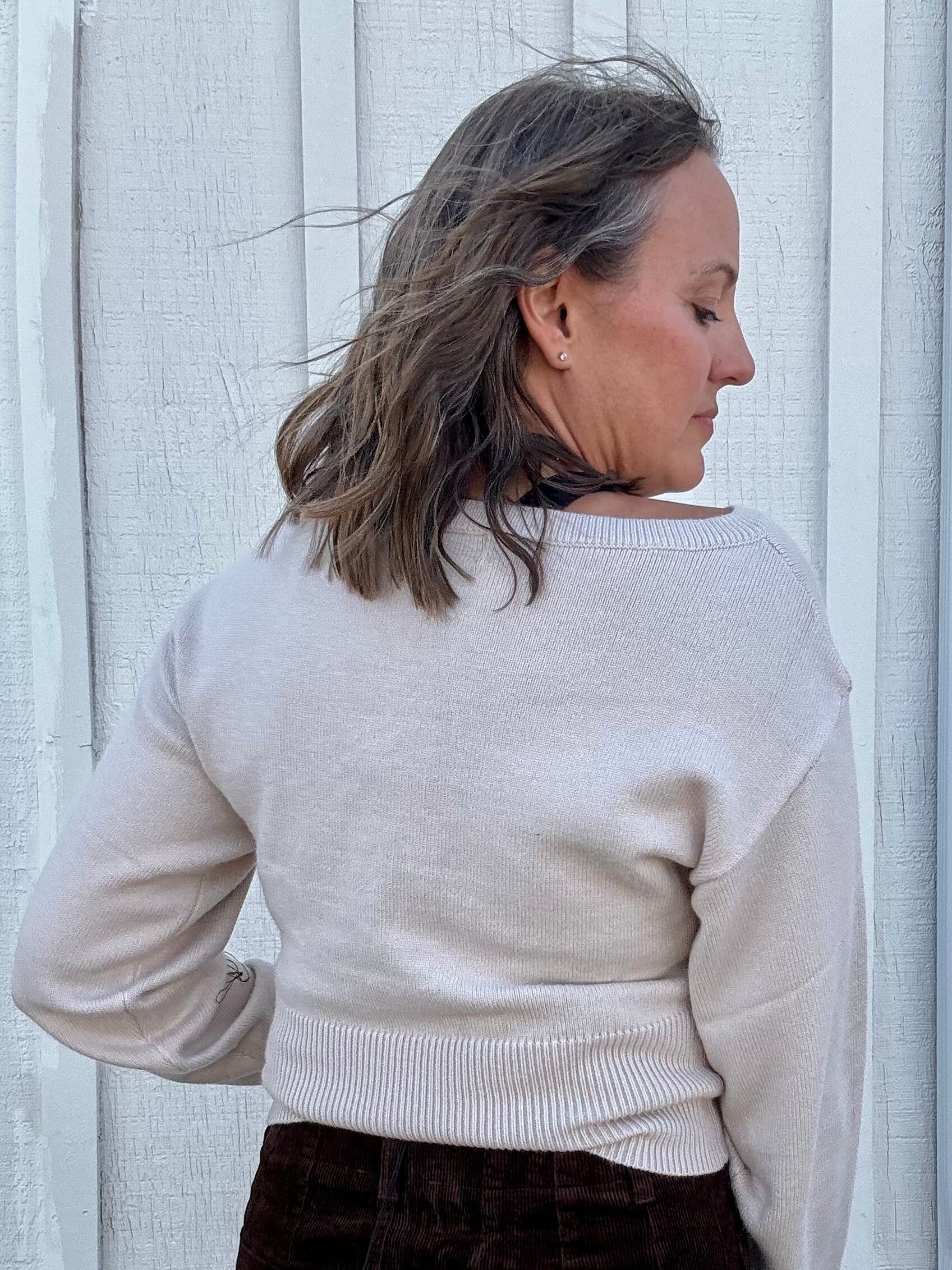 Classic Ribbed Knit Sweater