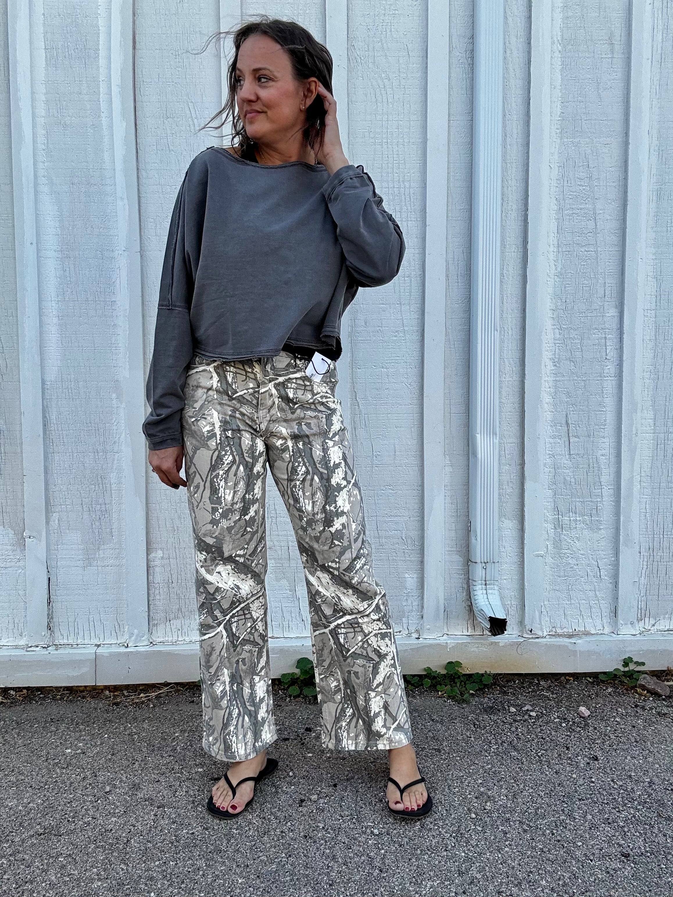 The Blair Washed Raw Seam Pullover