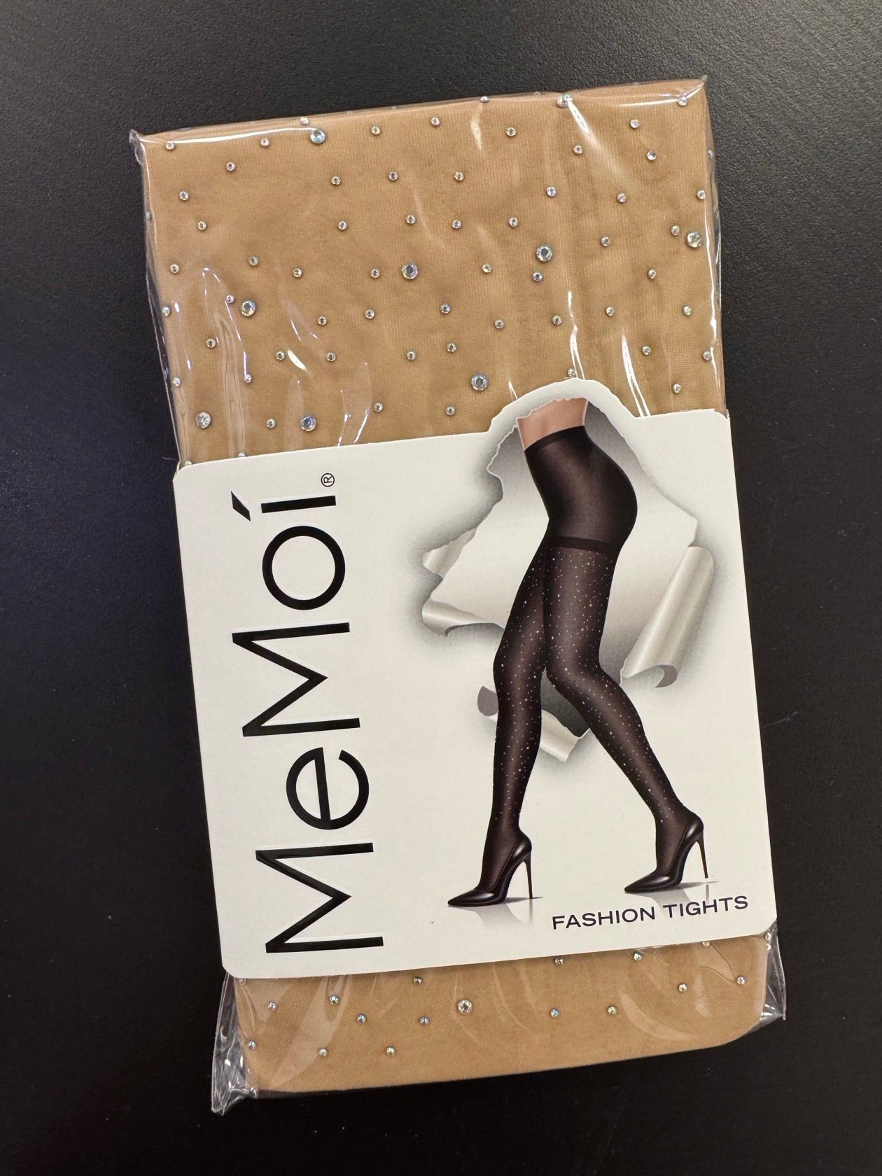 All Over Rhinestone Sheer Tights