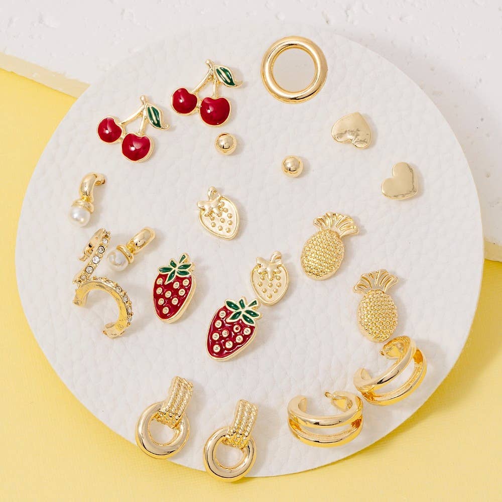 Fruit Stud & Hoop Earrings