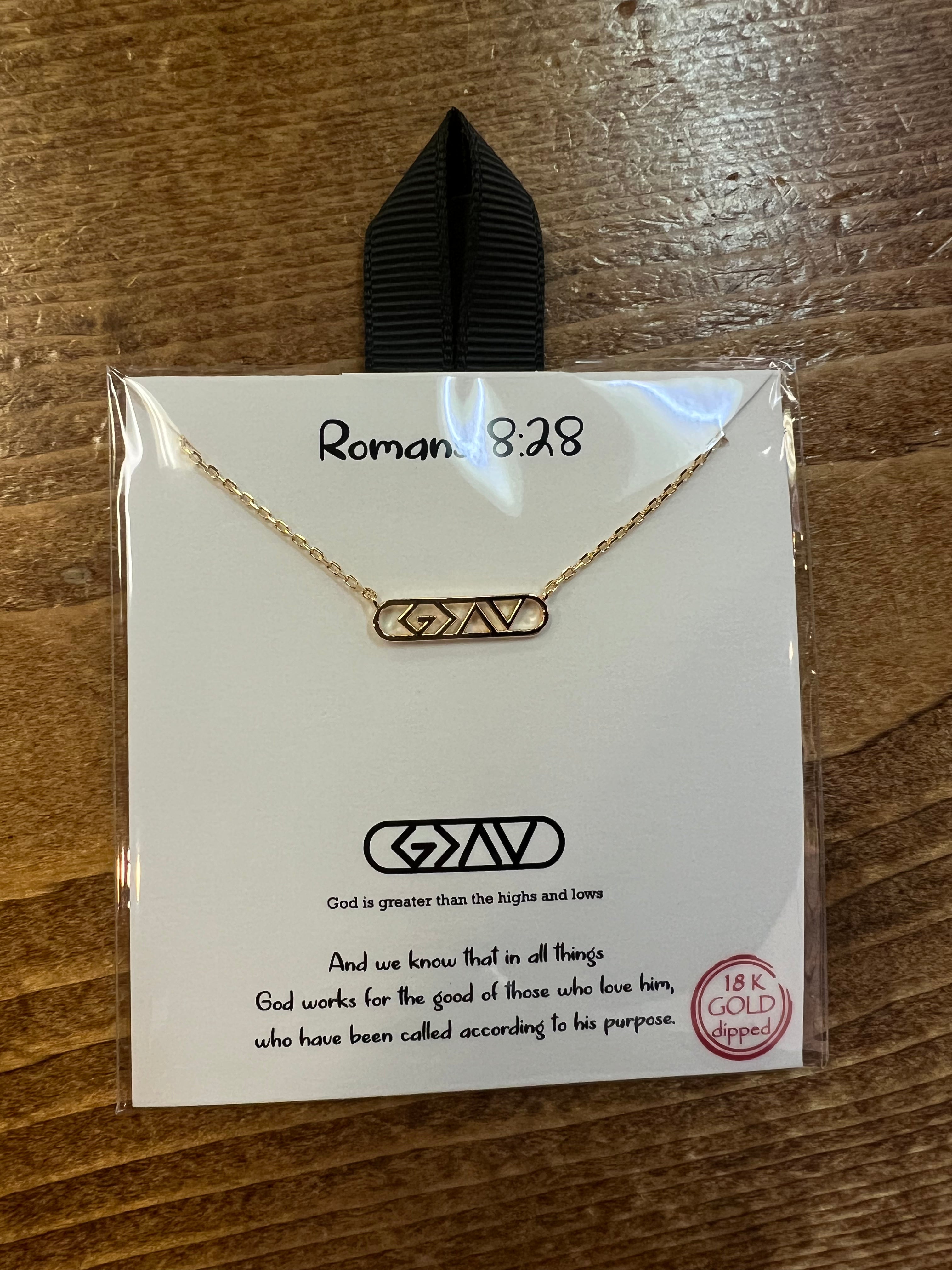 God Is Greater Than Symbol Necklace