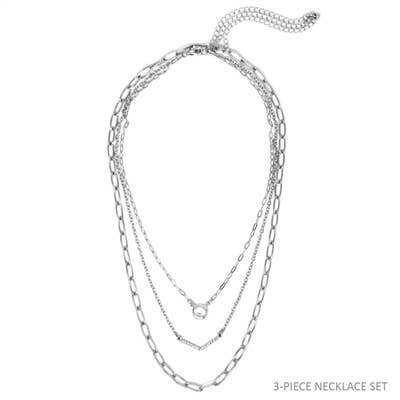 Chain & Sparkle Necklace